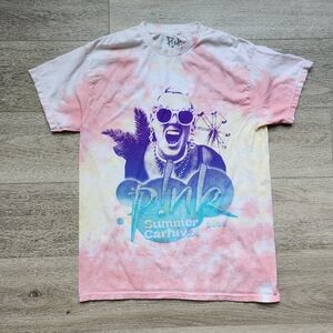 Pink Summer Carnival Tour 2023 Tie Dye Shirt Adult Medium